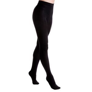 Couture Womens/Ladies Fleece Lined Pantyhose / Black